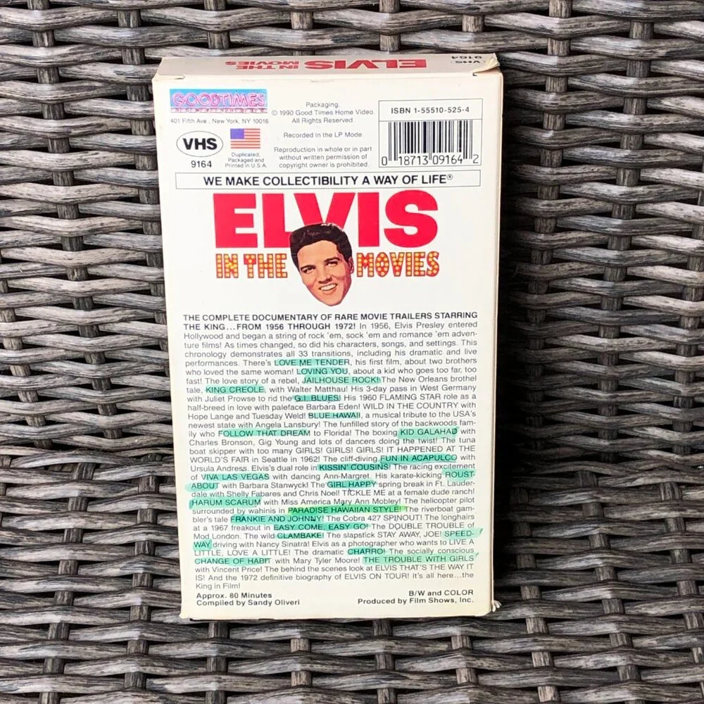 Elvis In The Movies (1990, VHS) Documentary